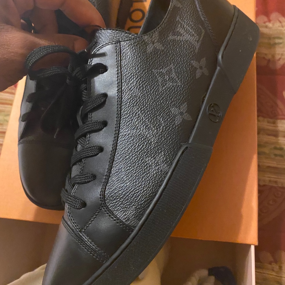 Black match up LV sneakers.